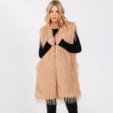 PORTS:  FAUX FUR POCKET VEST