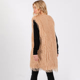 PORTS:  FAUX FUR POCKET VEST