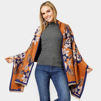 PORTS:  FLORAL PATTERN SCARF FALL