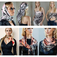 PORTS:  FILIGREE DESIGN SATIN SCARF