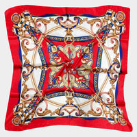PORTS:  FILIGREE DESIGN SATIN SCARF