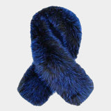PORTS:  PLUSH FAUX FUR WINTER SCARF