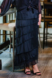 TEES BY TINA:  ELISA SILK RUFFLE SKIRT