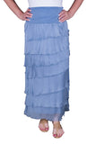 TEES BY TINA:  ELISA SILK RUFFLE SKIRT