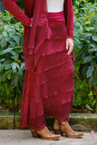 TEES BY TINA:  ELISA SILK RUFFLE SKIRT