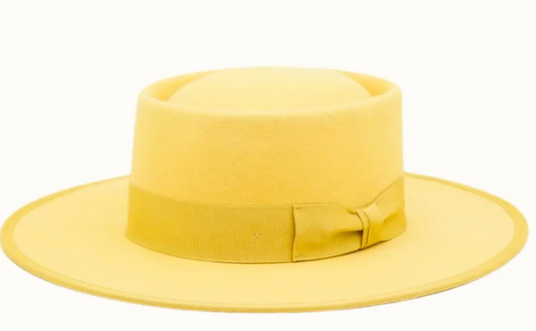 OLIVE & PIQUE:  WOOL FELT GAMBLER HAT