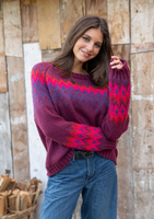 WOODEN SHIPS:  JAXON FAIR ISLE RAGLAN SWEATER