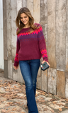WOODEN SHIPS:  JAXON FAIR ISLE RAGLAN SWEATER
