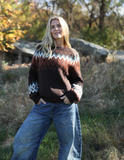 WOODEN SHIPS:  JAXON FAIR ISLE RAGLAN SWEATER