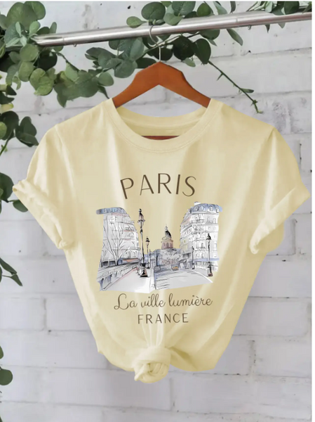 ROSA:  PARIS GRAPHIC TEE SHIRT