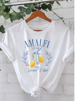 ROSA:  LEMON GRAPHIC PRINT CREW T SHIRT