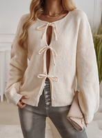 ROSA:  SLOUCHY TIE FRONT CARDIGAN