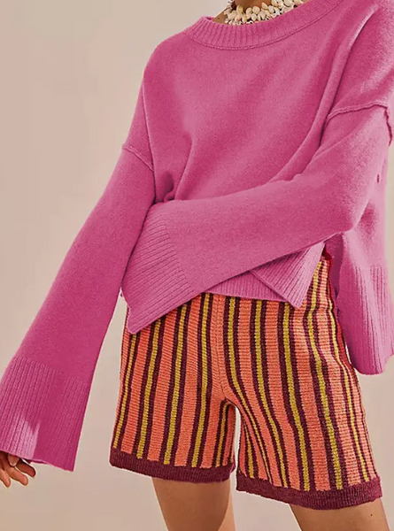 ROSA:  SLOUCHY FLARE SLEEVE SWEATER