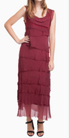 GIGI MODA:  SLEEVELESS LONG RUFFLE DRESS