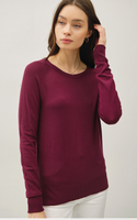 BE COOL:  L/S LIGHTWEIGHT CREW RAGLAN SWTR