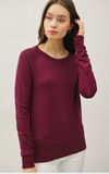 BE COOL:  L/S LIGHTWEIGHT CREW RAGLAN SWTR