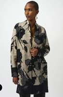 JOSEPH RIBKOFF:  TEXTURED MID LENGTH SWEATER JKT