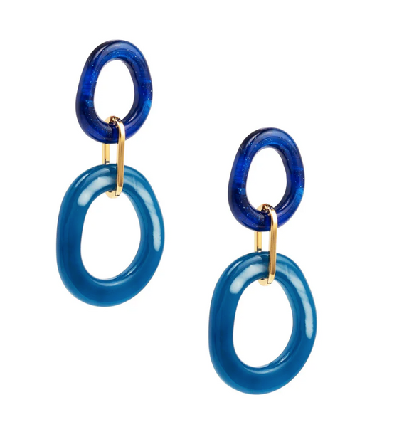 ZENZII:  RESIN OVAL LINK EAR