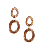 ZENZII:  RESIN OVAL LINK EAR