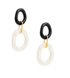 ZENZII:  RESIN OVAL LINK EAR