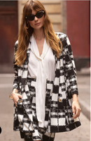 JOSEPH RIBKOFF:  OPEN FRONT PRINT JKT/COAT