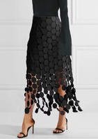 SHEER TREND:  HOLLOW POLKA DOT SKIRT