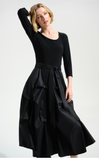 JOSEPH RIBKOFF:  3/4 SLV SCOOP NECK FULL SKIRT DRESS