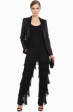 GIGI MODA:  SILK RUFFLE PANT