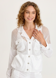 XCVI WEARABLES:  NIELS MIXED MEDIA JACKET