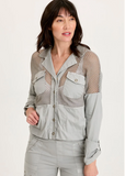 XCVI WEARABLES:  NIELS MIXED MEDIA JACKET