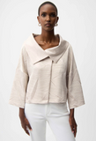 JOSEPH RIBKOFF:  TEXTURED JKT W/OVERLAY COLLAR