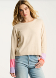 LISA TODD:  BLOCK PARTY L/S SWEATER