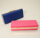 PORTS:  FAUX LEATHER BASKETWEAVE CLUTCH/XBODY