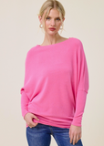 SALE CHARLOTTE AVERY:  OFF SHOULDER DOLMAN COMFY TUNIC