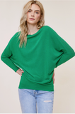 SALE CHARLOTTE AVERY:  OFF SHOULDER DOLMAN COMFY TUNIC