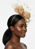 PORTS:  ELEGANT BOW FEATHER FASCINATOR/HDBD