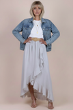 GIGI MODA:  VENTURA SIDE RUFFLE LONG SKIRT