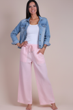 GIGI MODA:  PRIMAVERA LINEN & CROCHET PANT