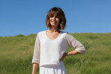 GIGI MODA:  PRIMAVERA LINEN & CROCHET TOP