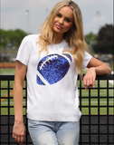 WHY:  SEQUIN FOOTBALL TOP