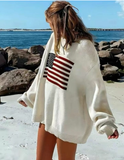 SERENITY:  CREW FLAG SWEATER