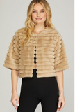 STYLE USA:  FAUX FUR CROP JACKET