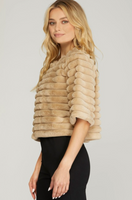 STYLE USA:  FAUX FUR CROP JACKET