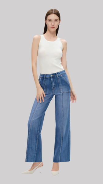 BAYEAS:  JESS HI RISE RELAXED STRAIGHT JEAN