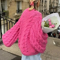 ROSA:  CHUNKY OVERSIZE FLARE SLV SWTR