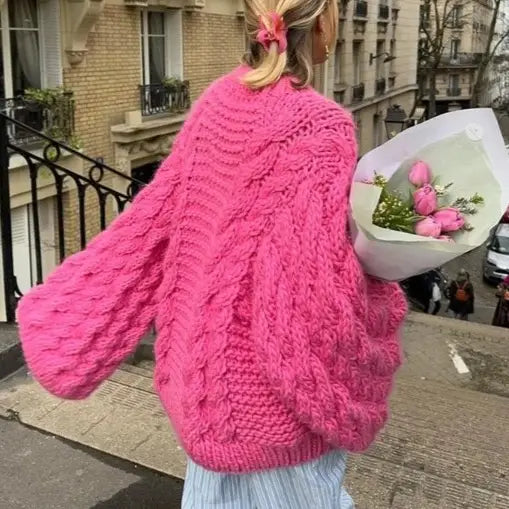 ROSA:  CHUNKY OVERSIZE FLARE SLV SWTR