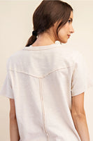 RAE MODE:  S/S COTTON SLUB TOP
