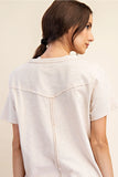 RAE MODE:  S/S COTTON SLUB TOP