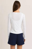 LE LIS:  L/S DOUBLE LAYER TOP