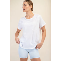 RAE MODE:  S/S COTTON SLUB TOP